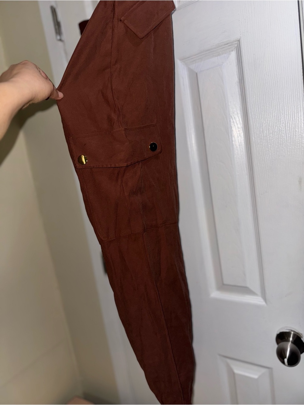 Inc Women’s Cargo Jogger Pants in Brown Size L Nwot - Picture 11 of 12